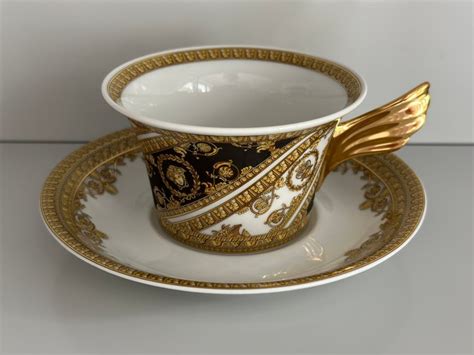 versace teetasse 2-tlg 25y gold baroque|Rosenthal Gianni Versace .